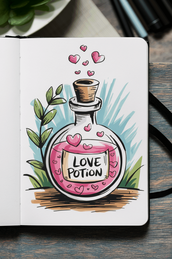 valentines day drawing ideas