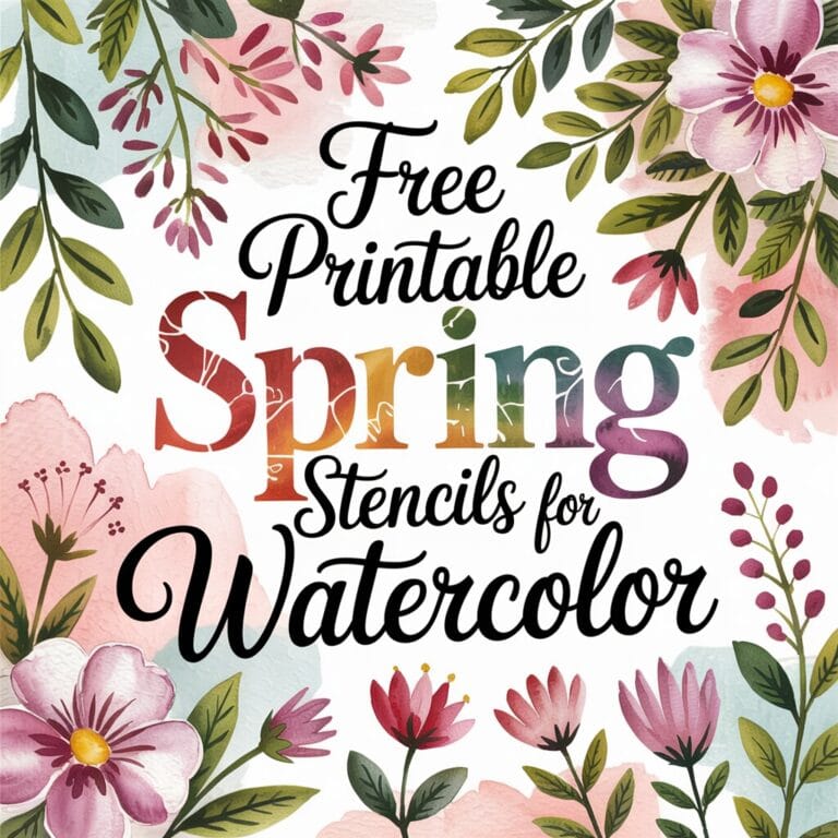 printable watercolor stencils Artsydee
