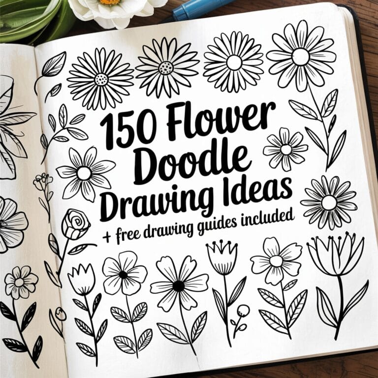 easy flower doodle drawing ideas Artsydee