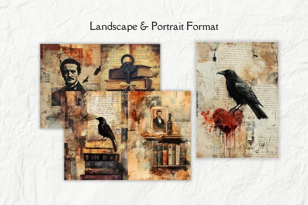 nevermore poe junk journal