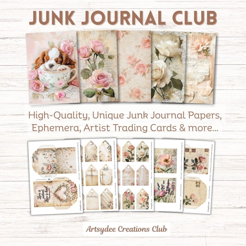 junk journal club artsydee creation club