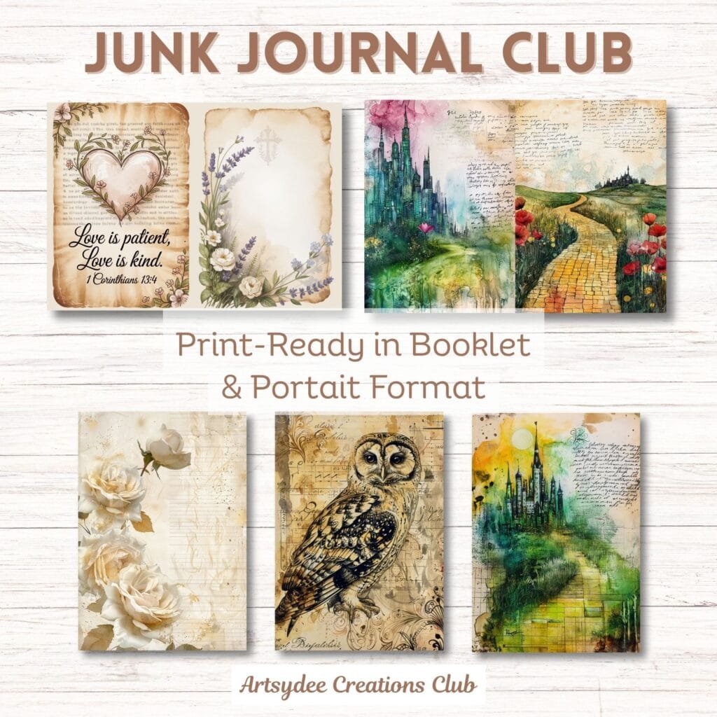 junk journal club artsydee creation club