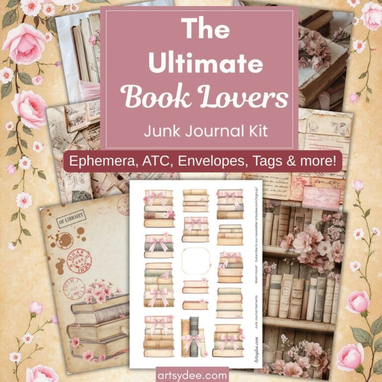 Booklovers Junk Journal Pagespins