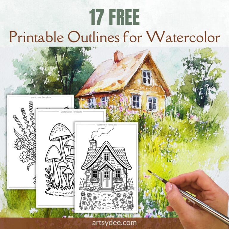 Printable Watercolor Templates