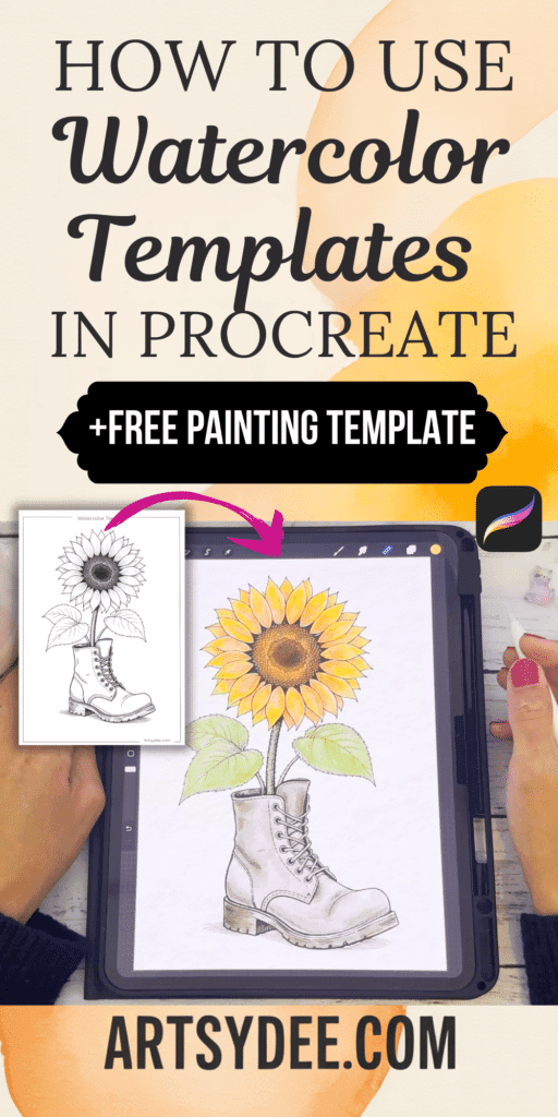 how to use watercolor templates in procreate