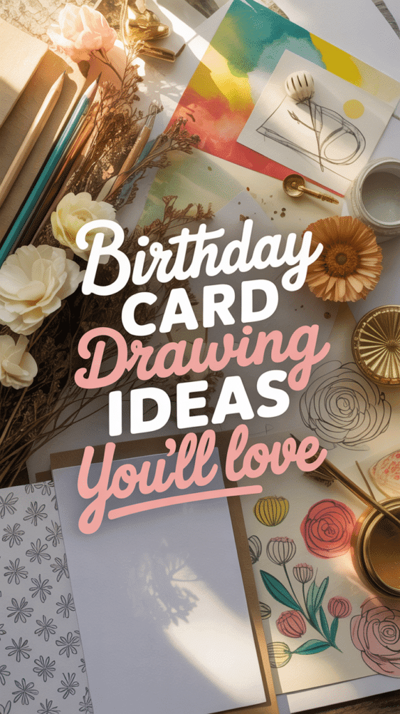 easy birthday card drawing ideas