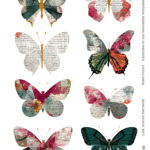 moth junk journal ephemera