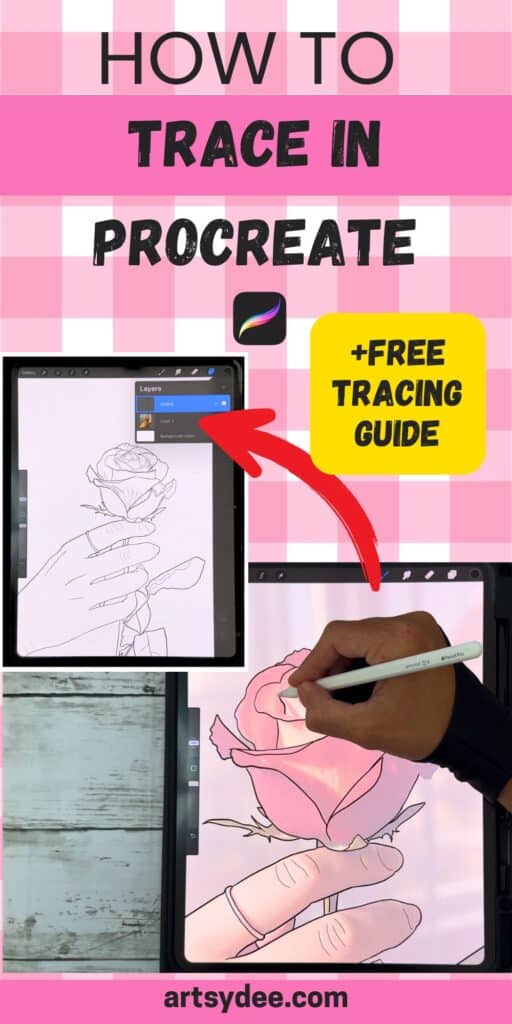 how to trace a photo in procreate