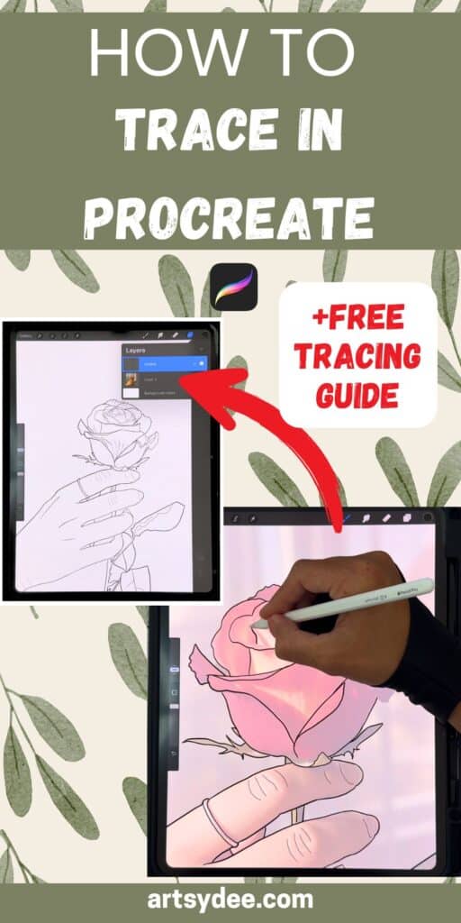 how to trace a photo in procreate