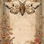 moth junk journal ideas