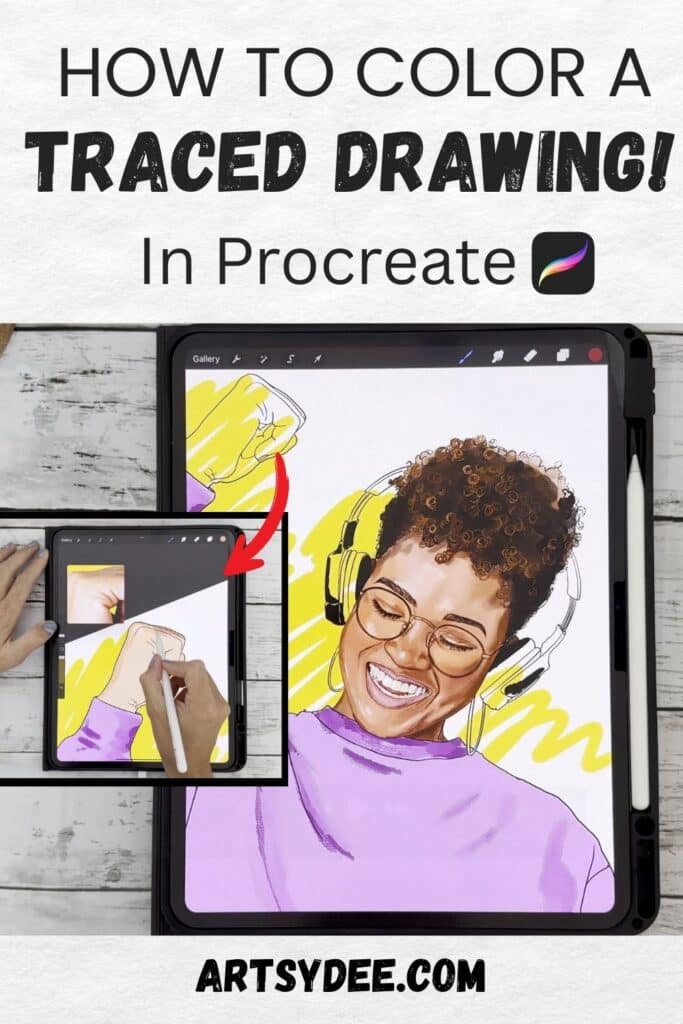 how to color a traced drawing in procreate procreate tutorials
