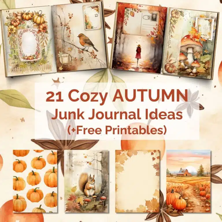 Cozy Reflections Autumn Junk Journal Tester Pages