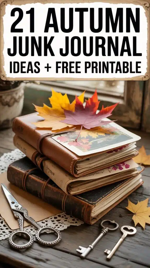 autumn junk journal ideas