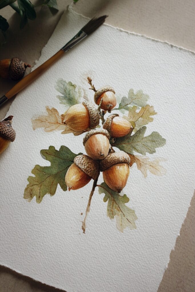 autumn watercolor paintings