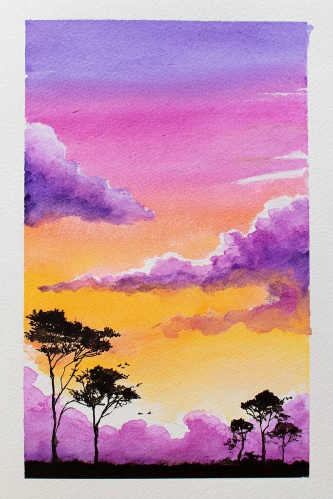 beginner watercolor ideas 