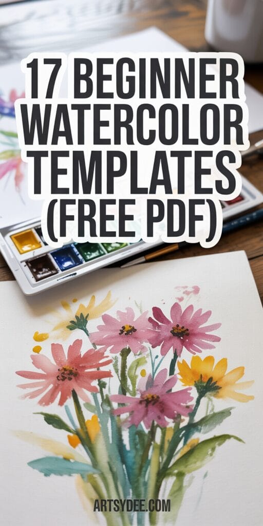 beginner watercolor templates