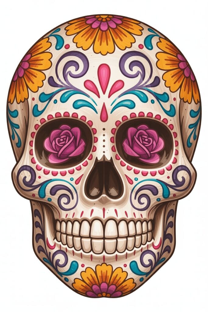 day of the dead drawing ideas