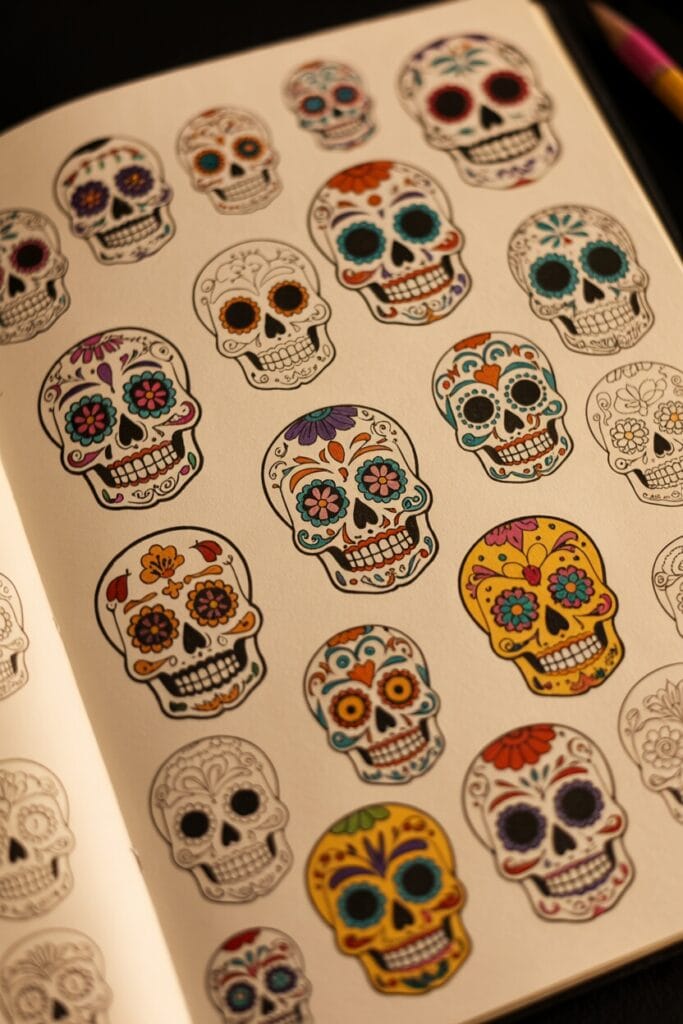 day of the dead drawing ideas