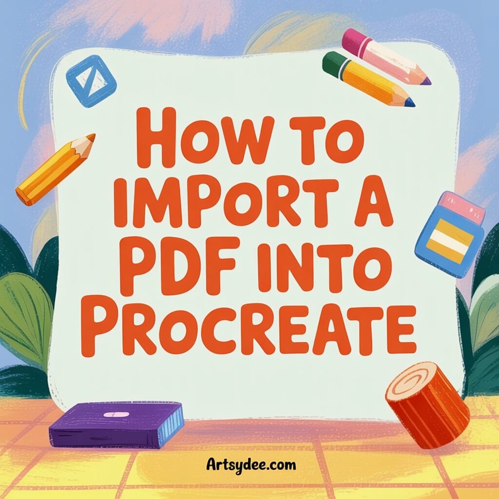 how to import a pdf junk journal kit into procreate
