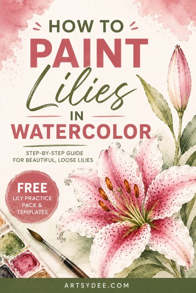 how to paint watercolor lillies artsydee