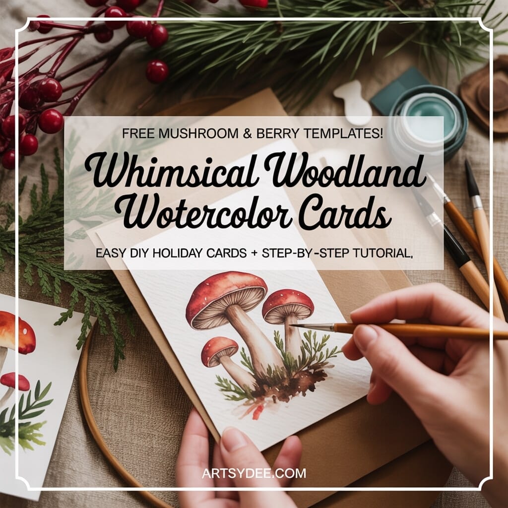 watercolor ideas for holiday cards