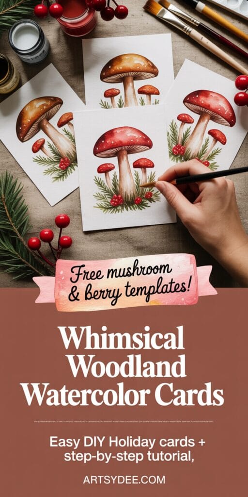 watercolor ideas for holiday cards