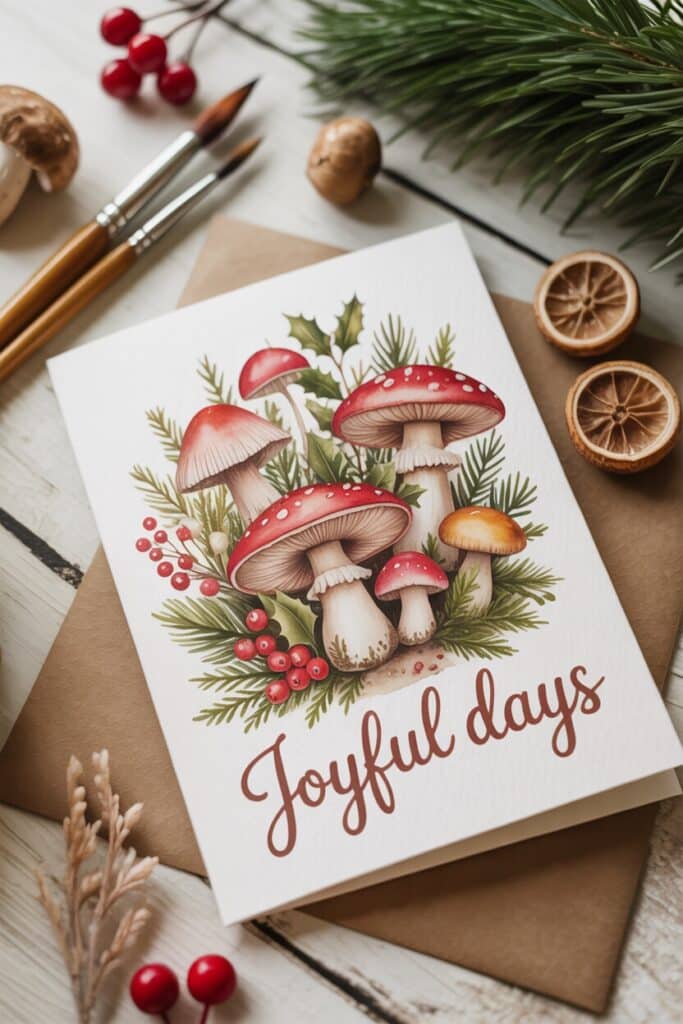watercolor ideas for holiday cards