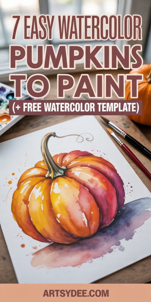 watercolor pumpkins