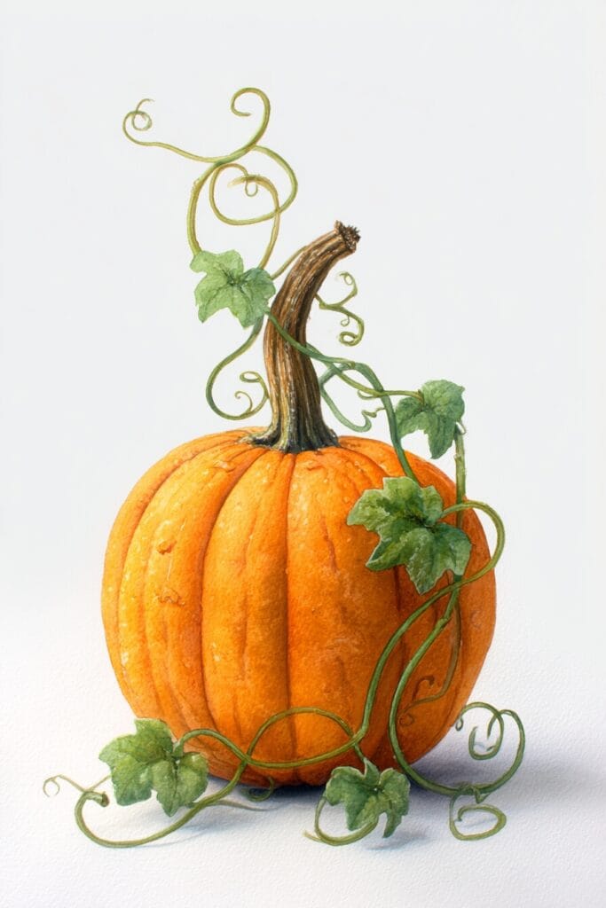 watercolor pumpkins