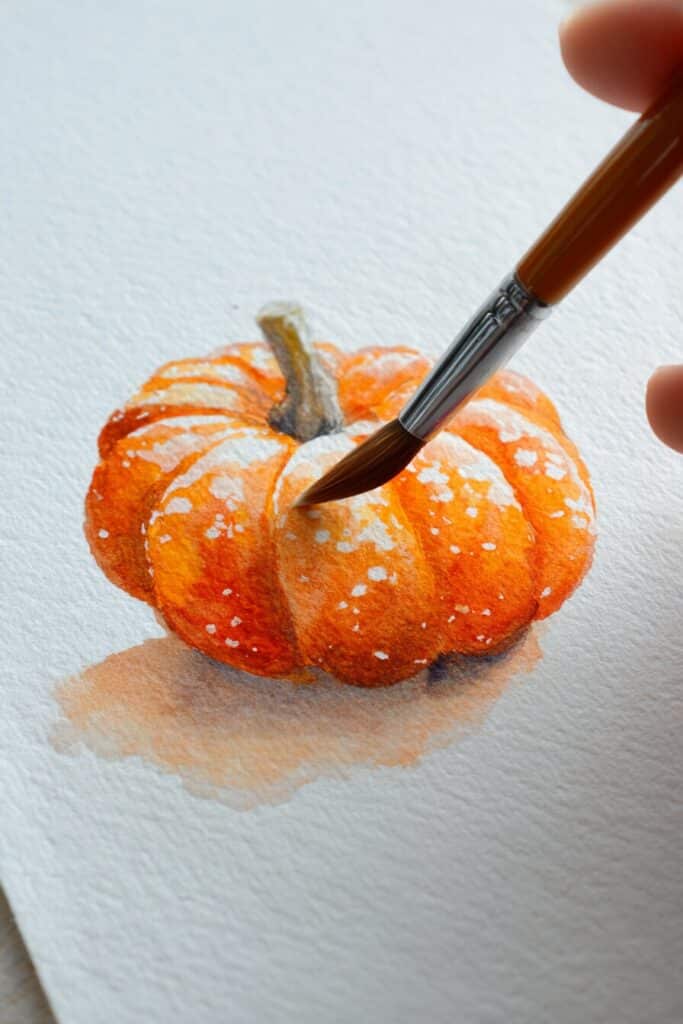 watercolor pumpkins