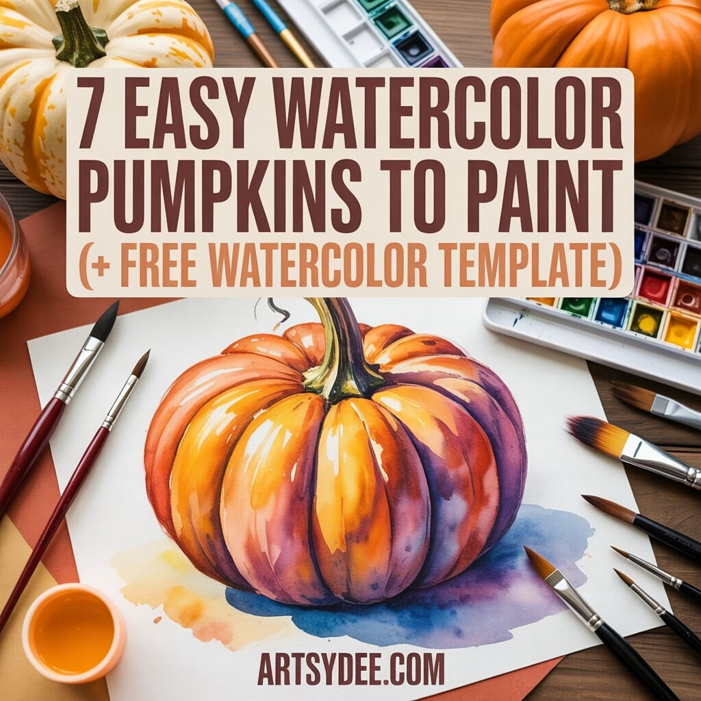 watercolor pumpkins