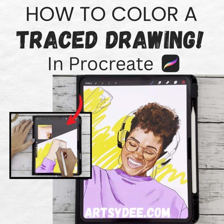 how to color a traced drawing in procreate procreate tutorials