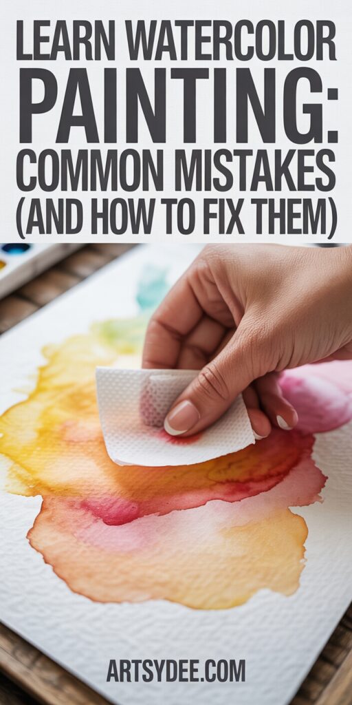 common watercolor mistakes and how to fix them