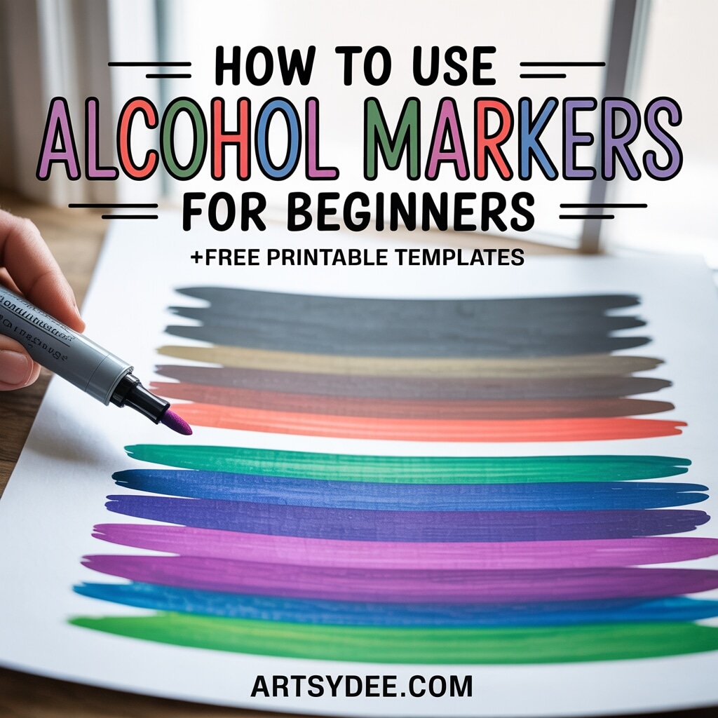 alcohol markers art ideas