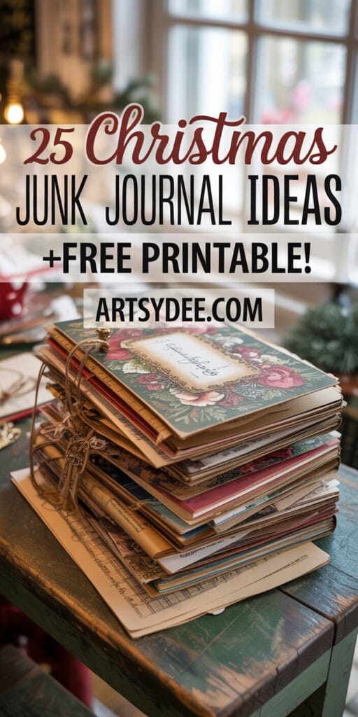 christmas junk journal ideas
