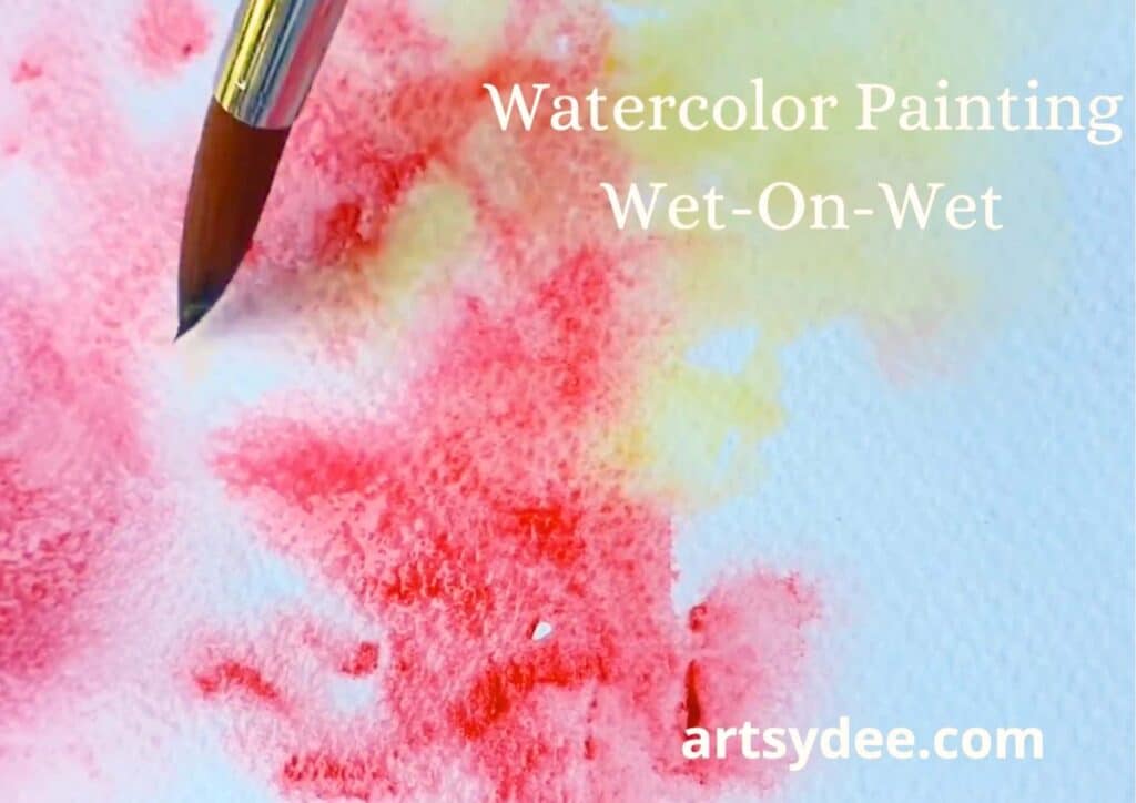 wet on wet watercolor technique