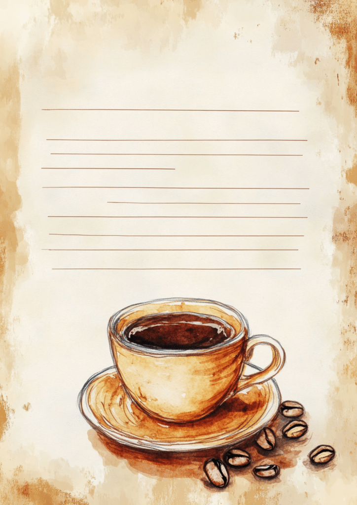 coffee junk journal ideas