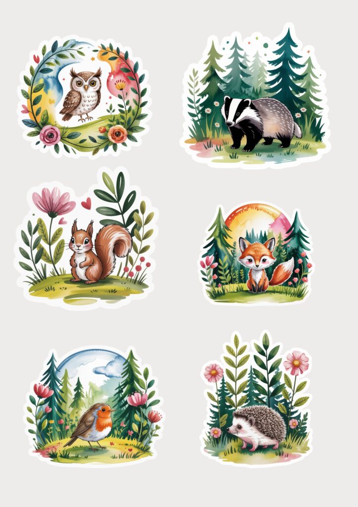 free printable junk journal stickers 