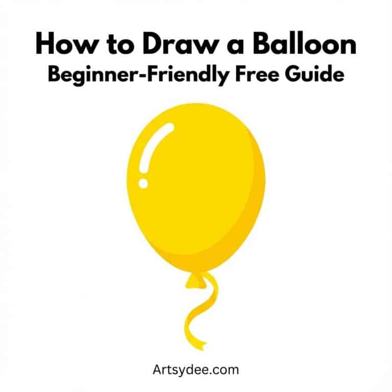 how to draw a balloon