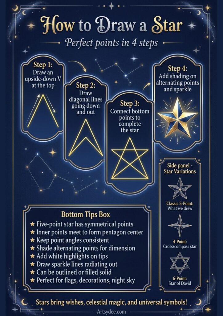 How to draw a star