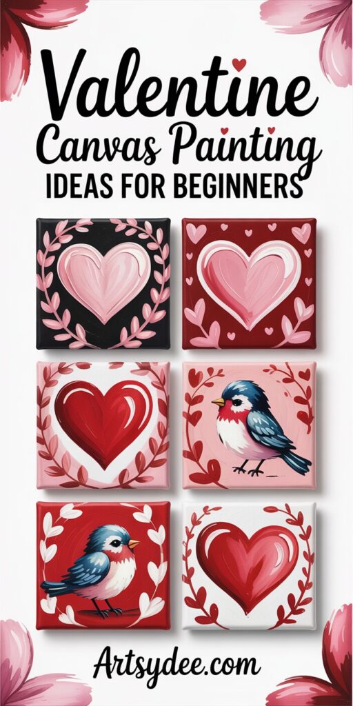 valentines day canvas paintings