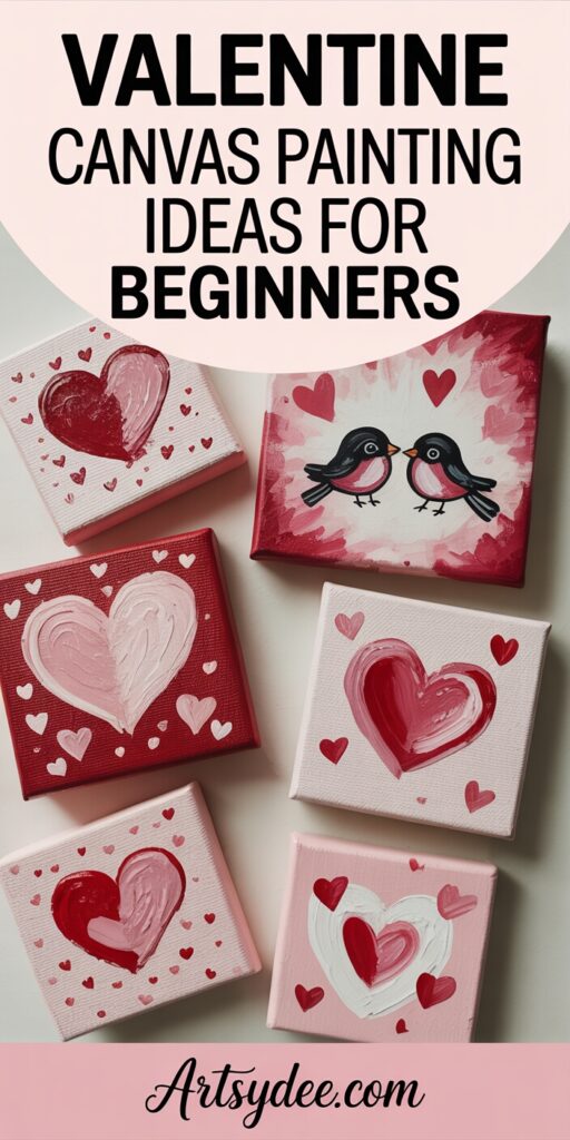 Valentine's Day Canvas Painting Ideas 