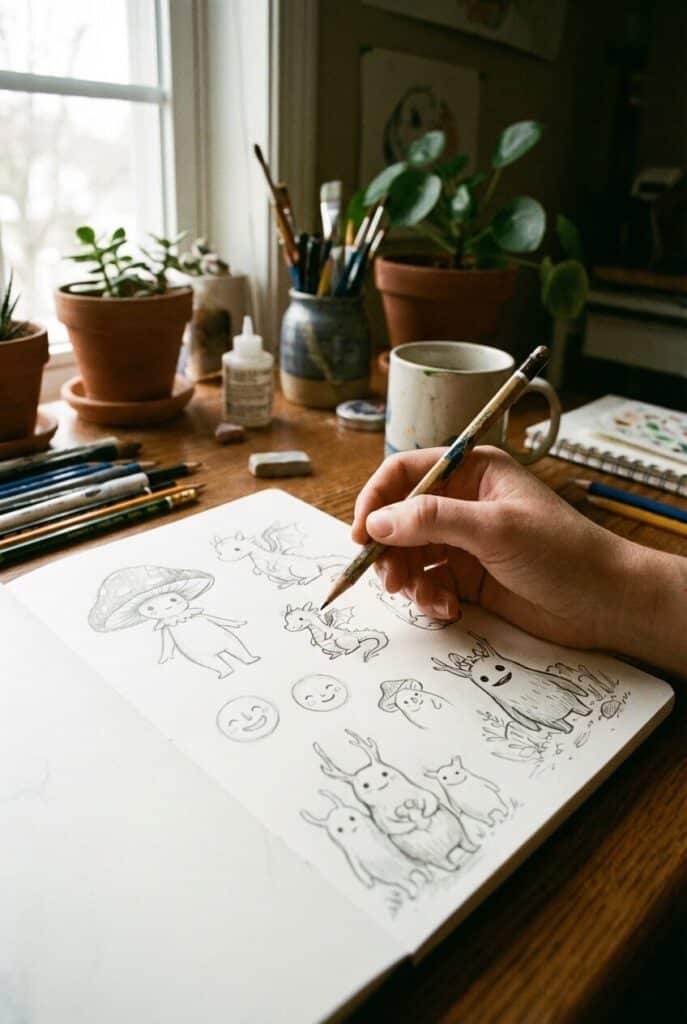 creative drawing prompts