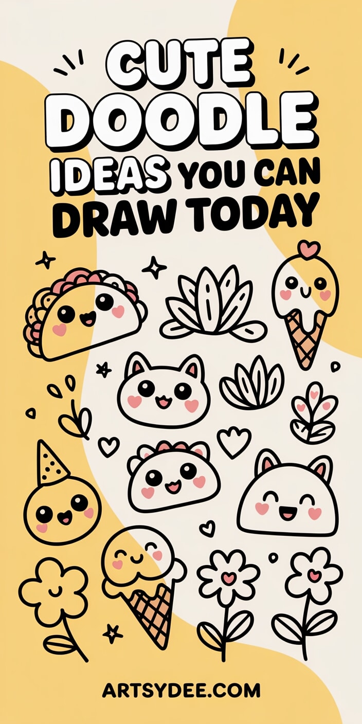 50+ Cute Doodle Art Ideas: Easy Drawings Anyone Can Create - Artsydee ...