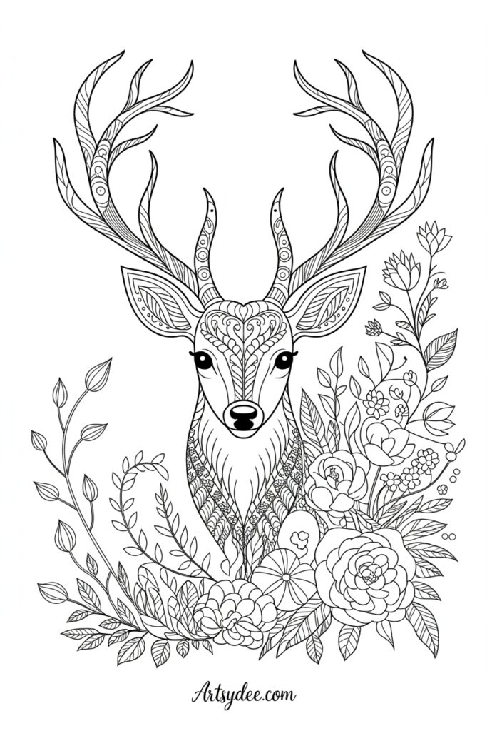 detailed coloring pages for grown ups 