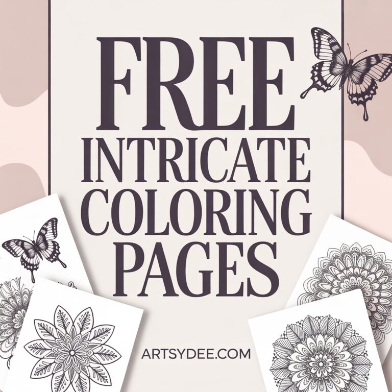 detailed coloring pages for grown ups