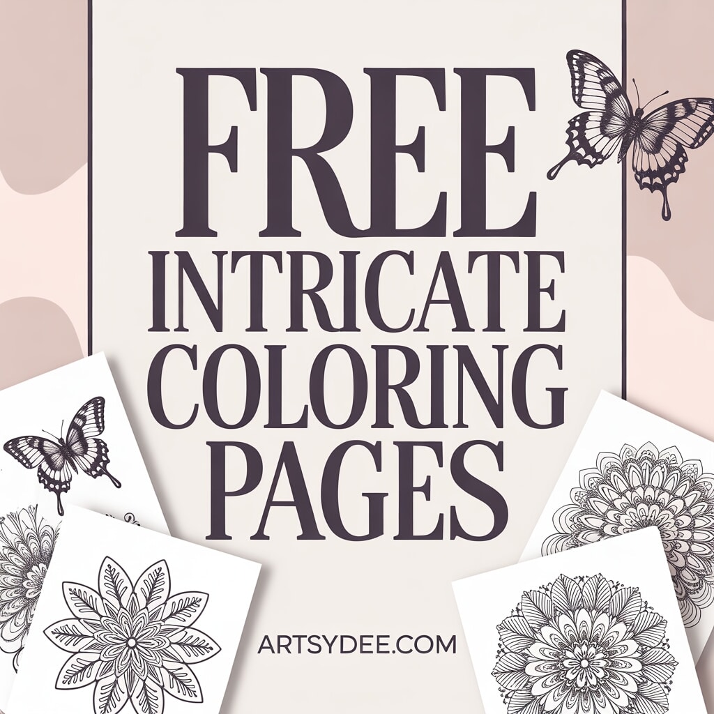 detailed coloring pages for grown ups