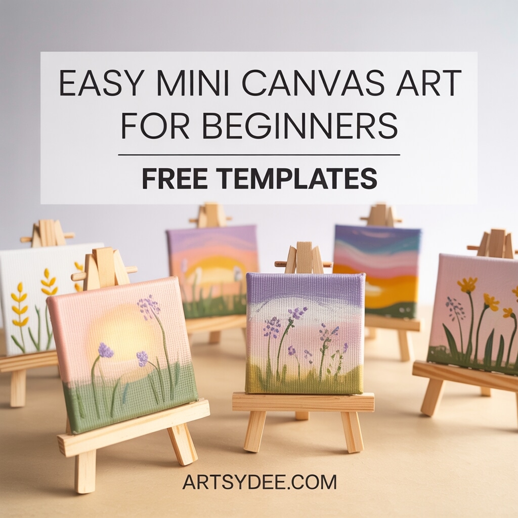 mini canvas painting ideas