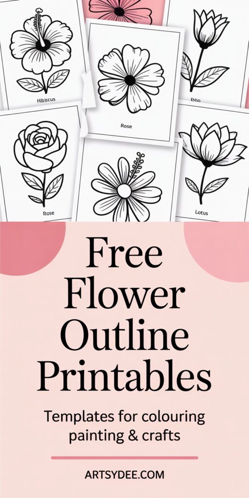 flower outline printable 9