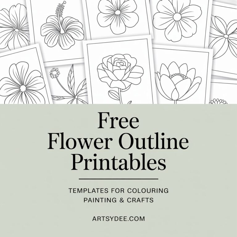 flower outline printable 9